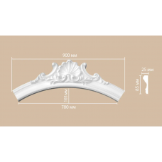 Радиус [1/4 круга] Decomaster 897174-111 (Rнар. 635 | Rвн. 550)