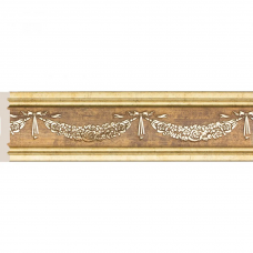Бордюр Cosca W1080-2-G327 Полистирол Античное золото 2400*80*9 мм
